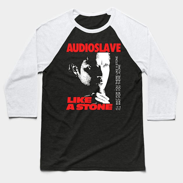 Like a Stone rock Baseball T-Shirt by maybeitnice